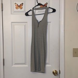 STRIPPED MINI DRESS